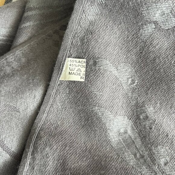 Dove Grey Embellished Wrap carf - Picture 3 of 6